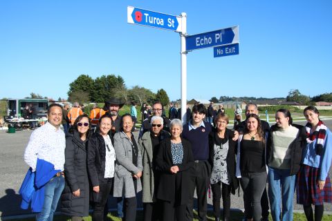 Echo Place and Turoa Street in Feilding officially opened