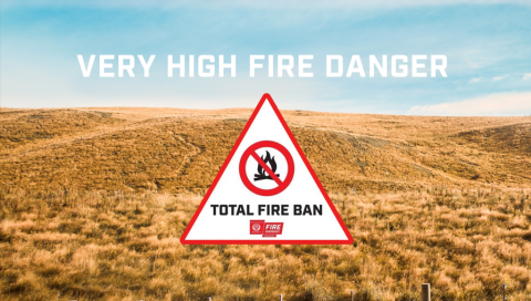 Very High Fire Danger 26 January - 29 January 2024