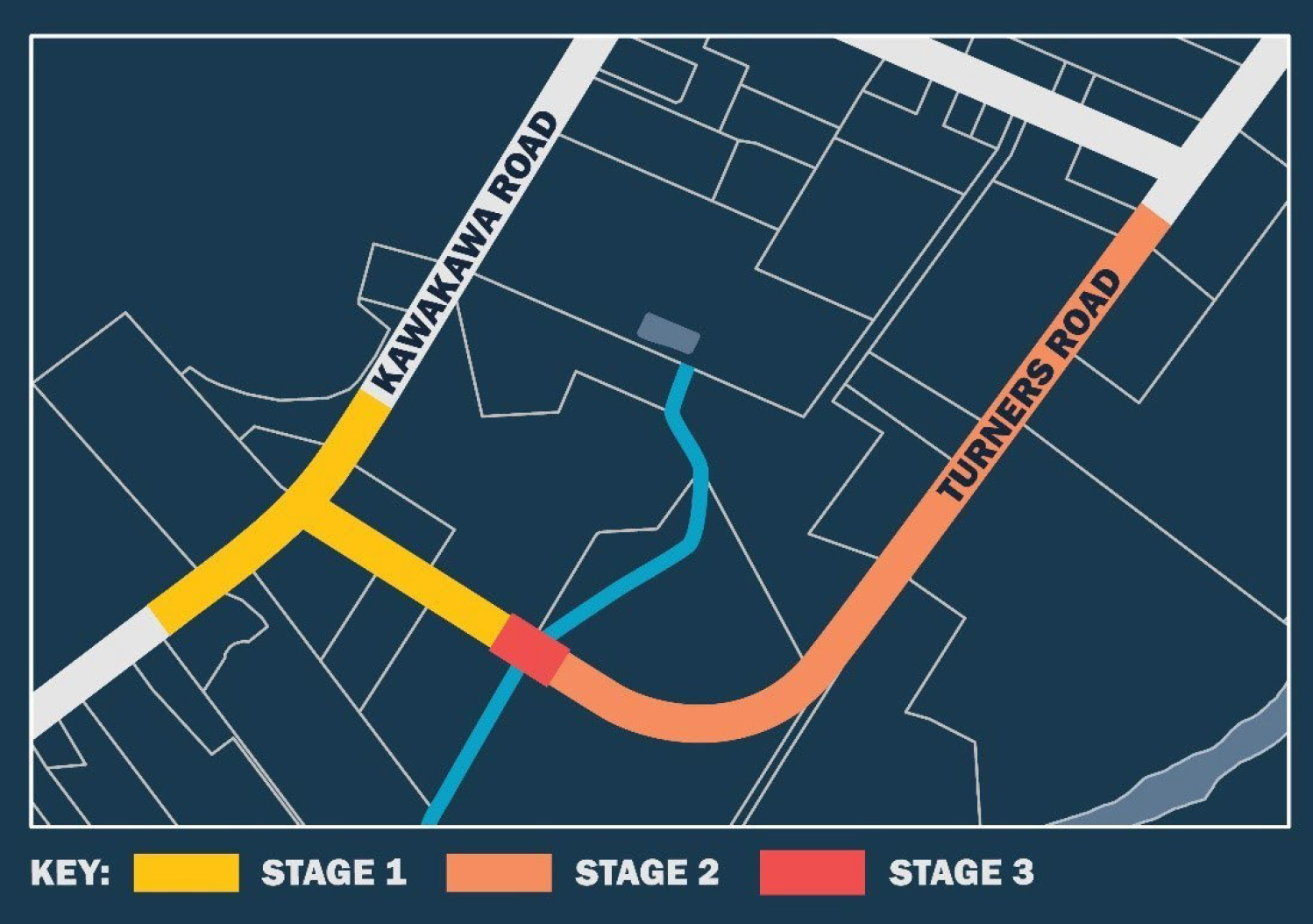Turners Road extension stage diagram